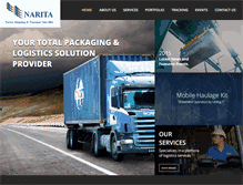 Tablet Screenshot of narita.com.my